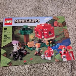 New! LEGO Minecraft The Mushroom House Building Kit